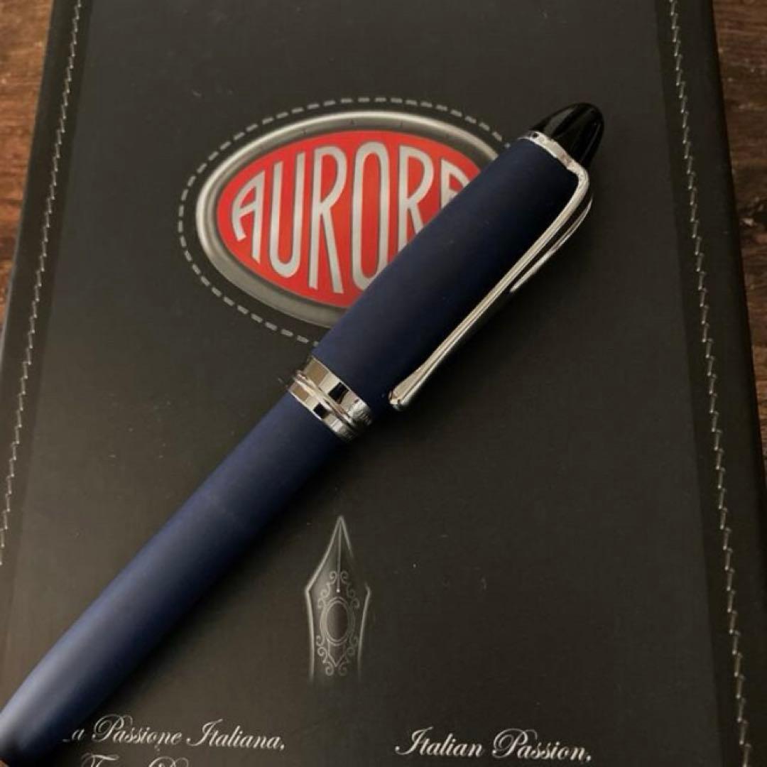 AURORA ボールペン ネイビーブルー 未使用