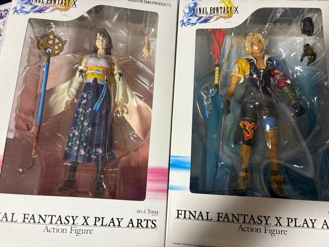 ファイナルファンタジー10 プレイアーツ ユウナ ティーダ フィギュア未開封品