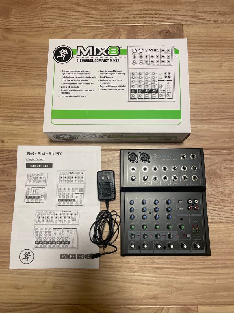 [美品] Mackie Mix8 8チャンネルアナログミキサー