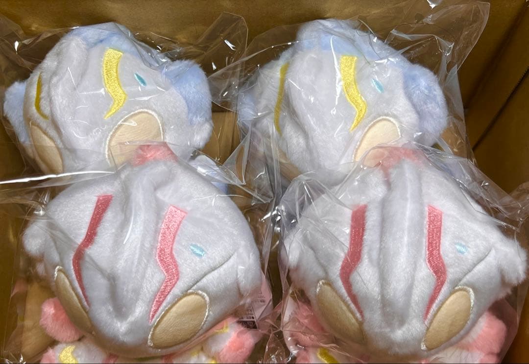 ウさんルトラマン パステル ふわふわお座りぬいぐるみ メビウス ヒカリ 各2点