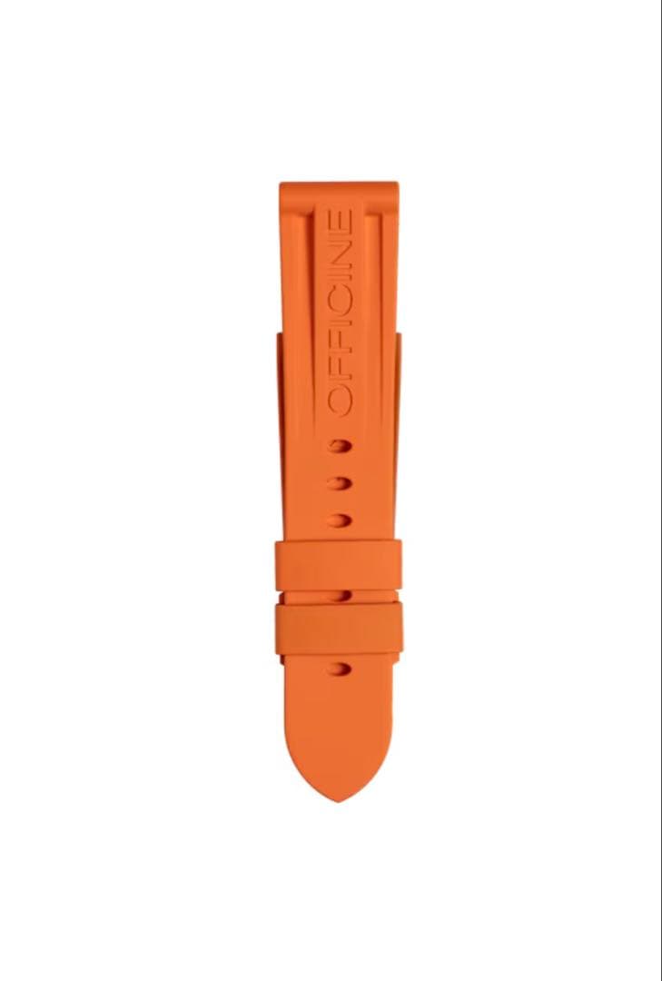 【未使用品】PANERAI パネライ純正ストラップカウッチュー／オレンジ