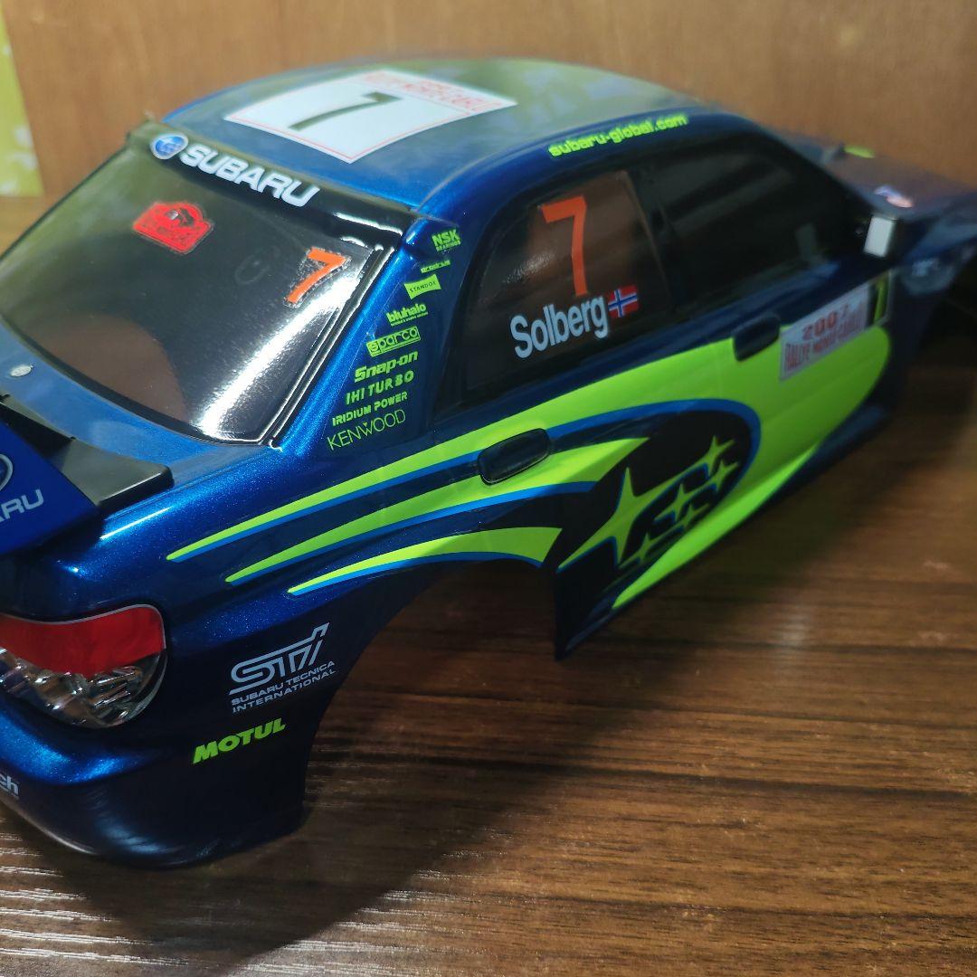 タミヤ　インプレッサ　ボディ　メタリックブルー