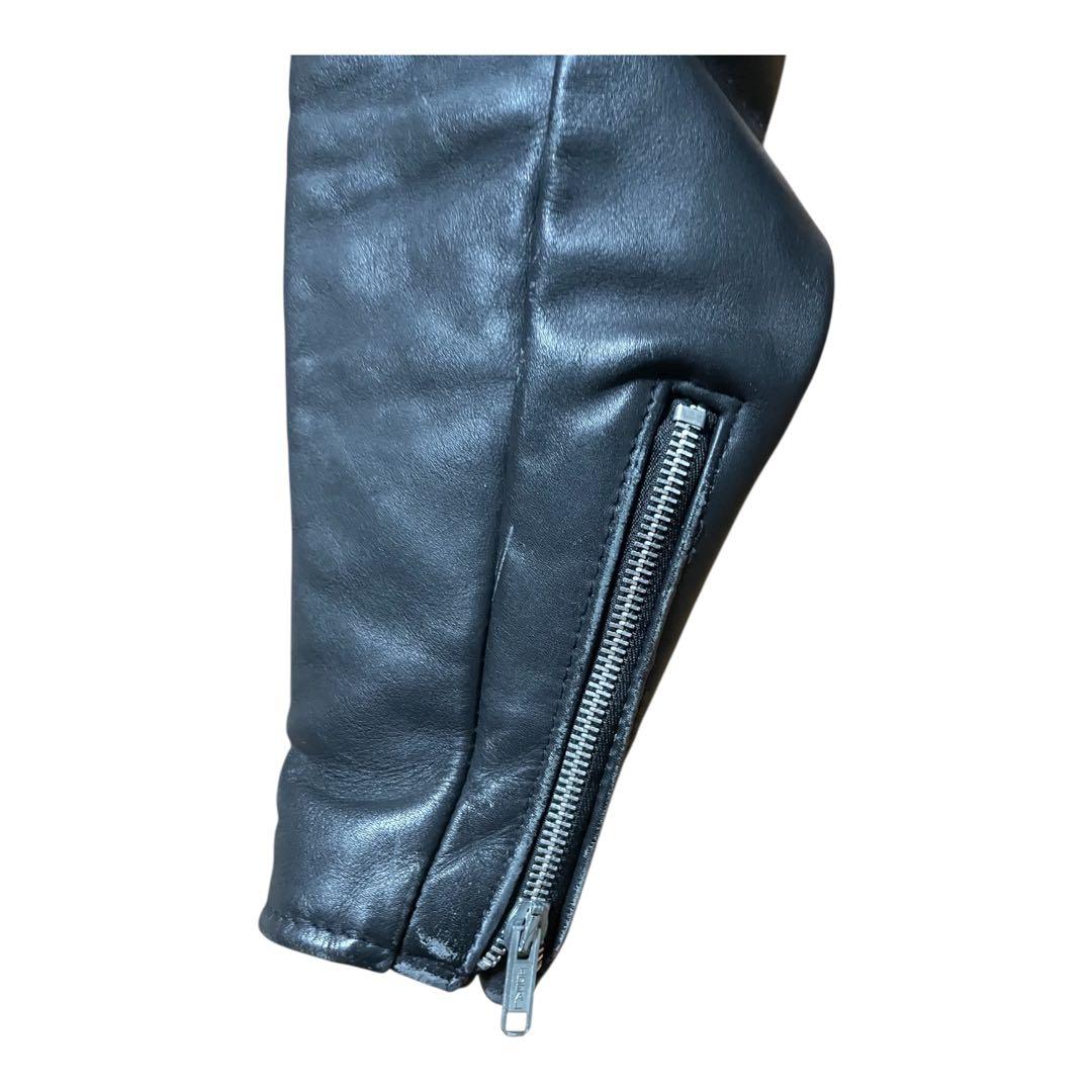 Schott ショット ライナー付 レザー シングルライダースジャケット 34