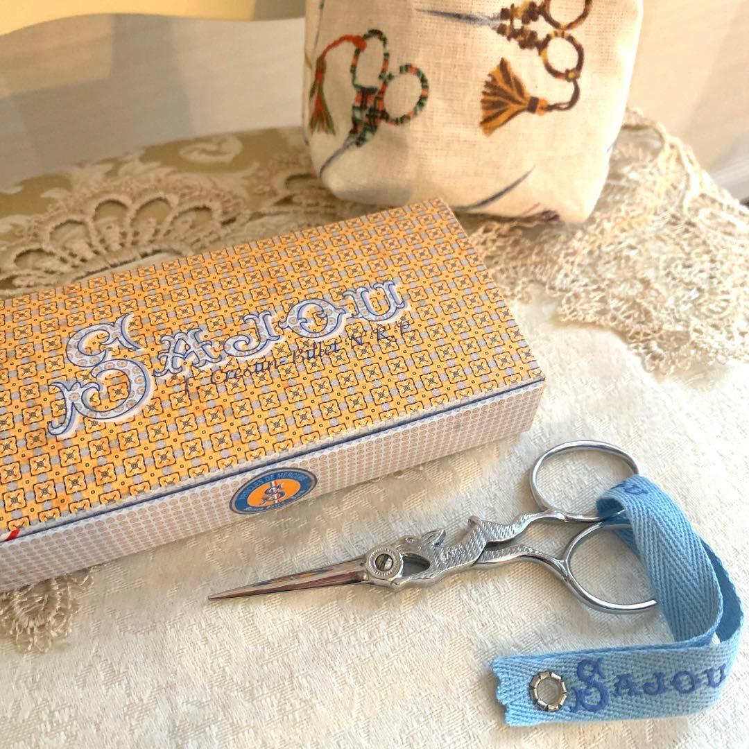 【ラスト1点】フランス製　SAJOUのウサギモチーフのプロフェッショナルシザー