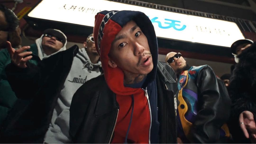 千葉雄喜 チーム友達 着用SPANDEX LOGO ZIP HOODIE