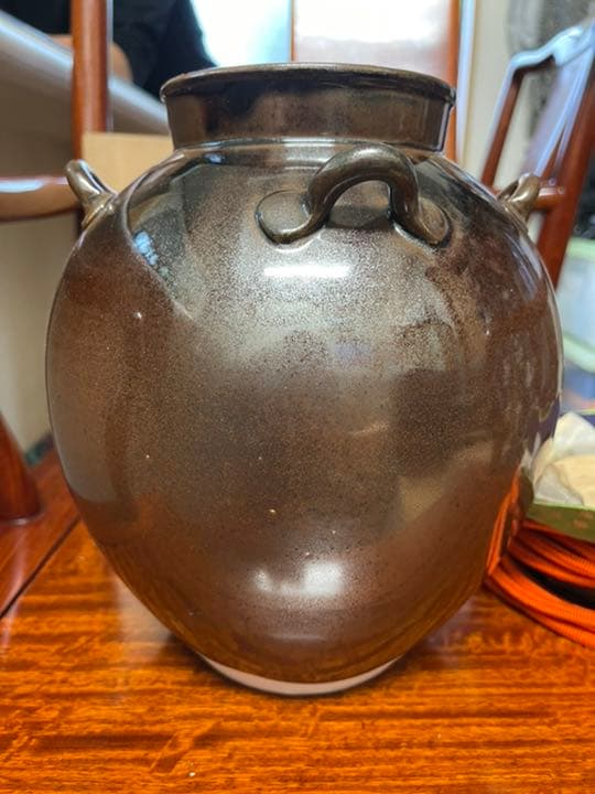 草山作 飾壺