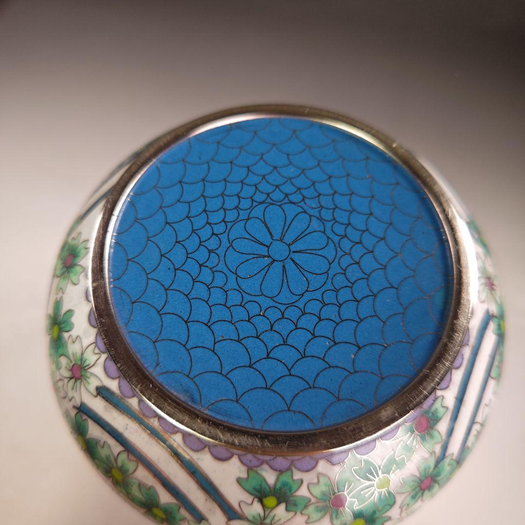 ウ249 水指『七宝　波桜尽くし紋　水指　木箱』茶道具