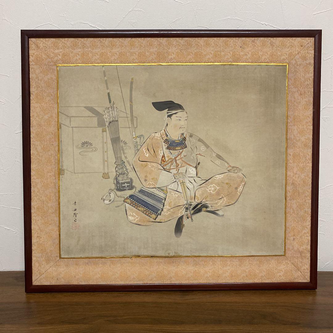 日本画　歴史画　楠木正成公
