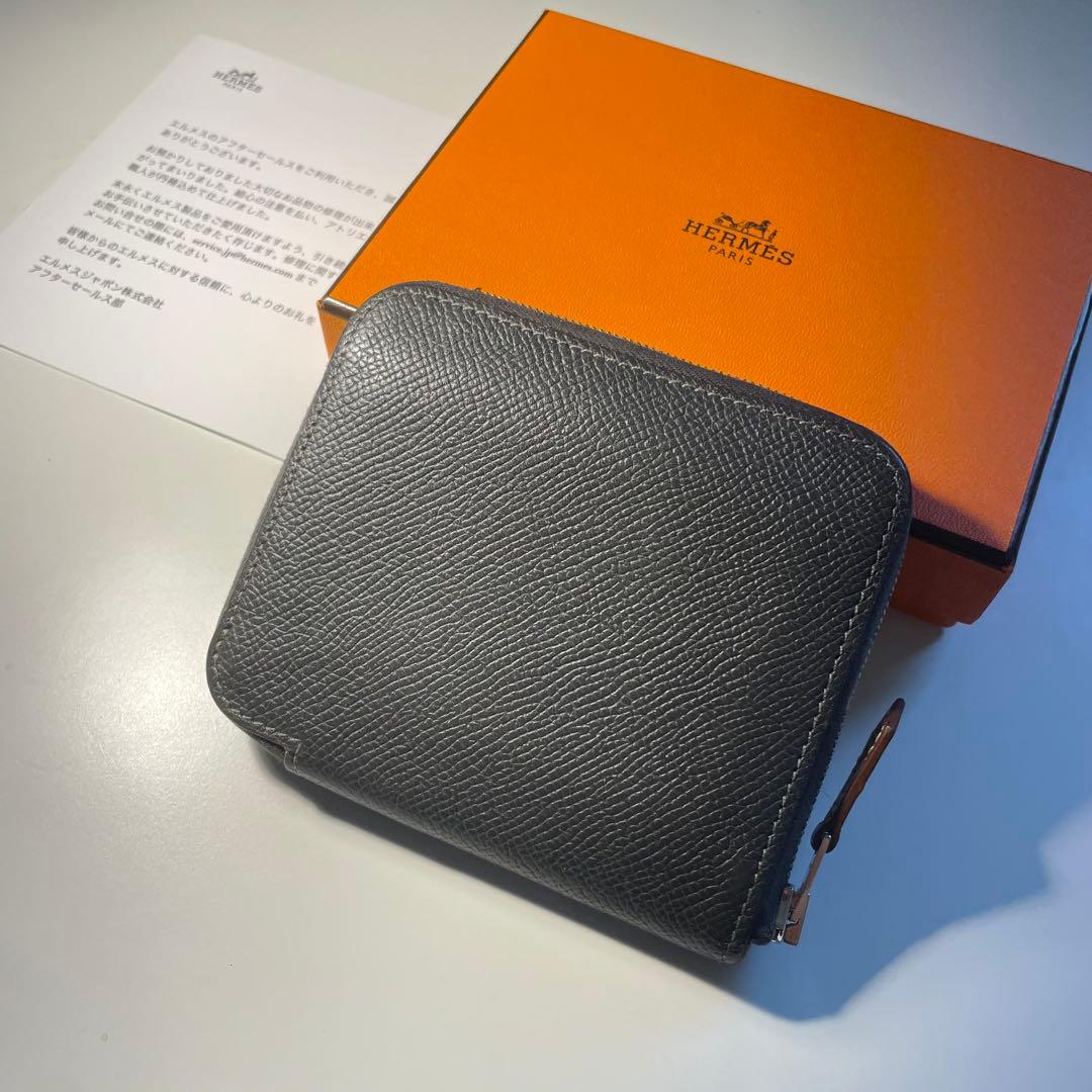 ✨美品　ファスナー新品　エルメス　アザップ　コンパクト　財布