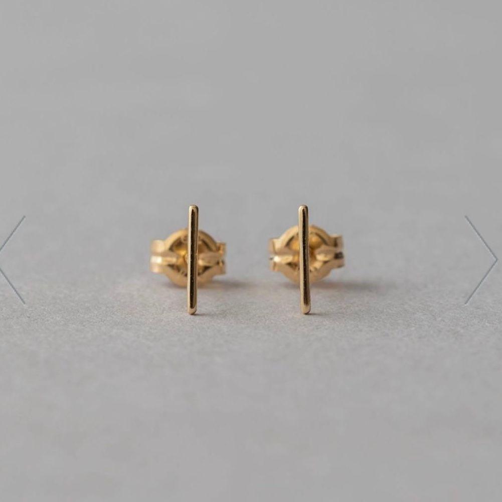 【美品】ete エテ　K10YG ワイヤー ピアス K18
