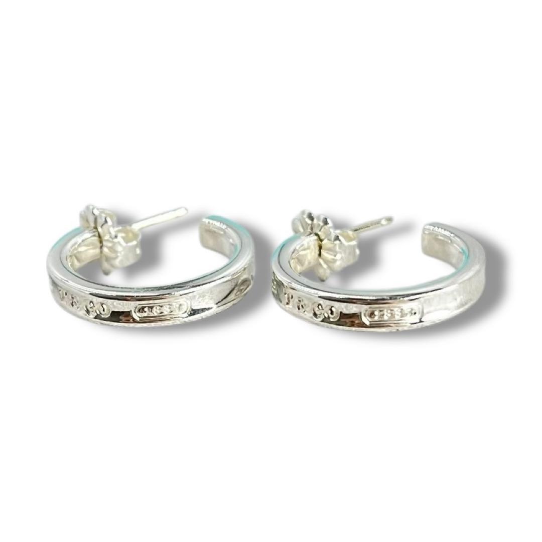 美品 Tiffany 1837 フープ ピアス シルバー925 ティファニー