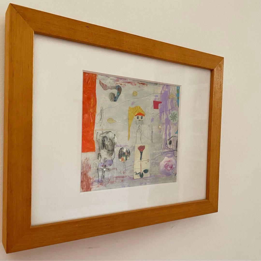 荒井良二　2005年原画　木製フレーム付き