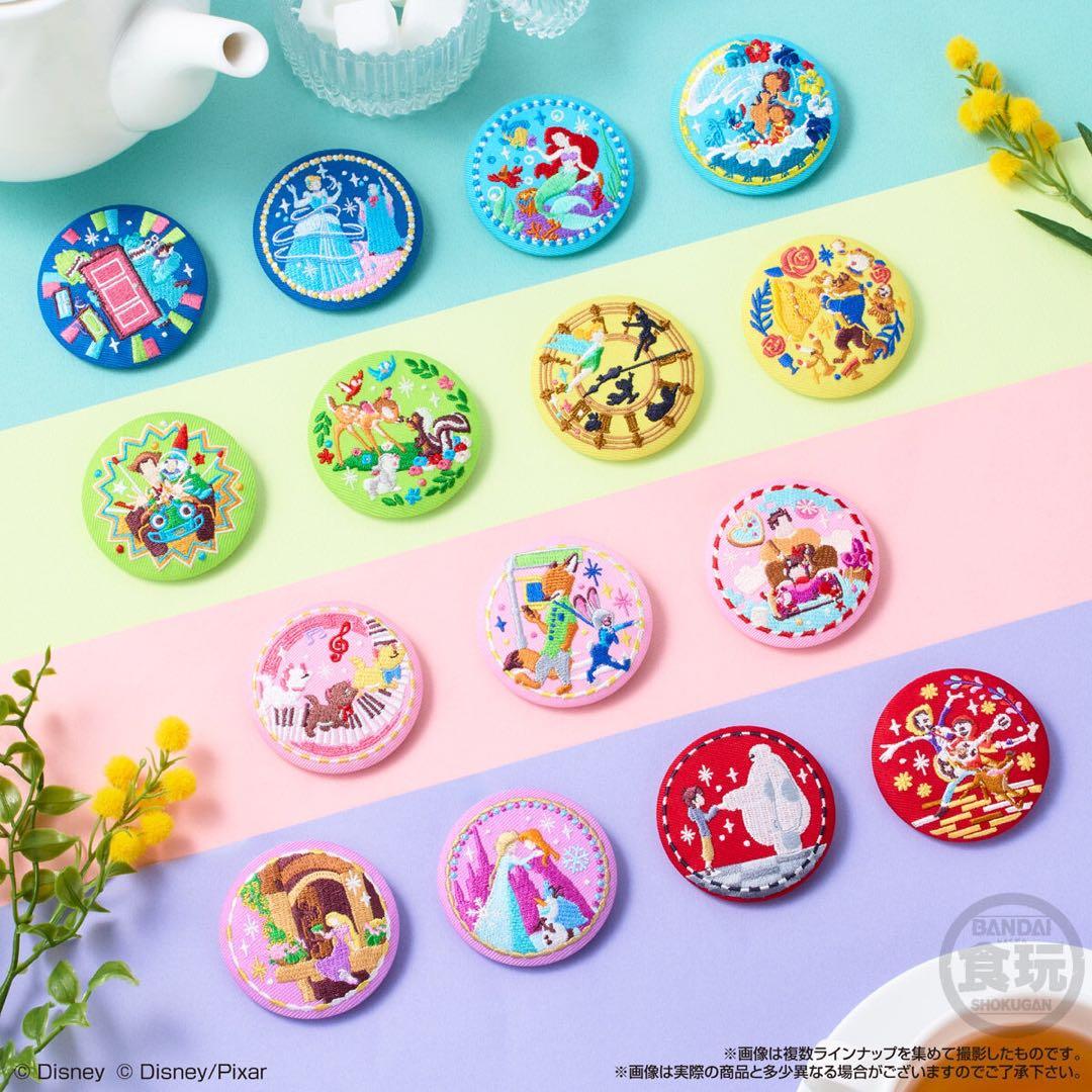 Disney Characters【アナと雪の女王】刺繍缶バッジ★ビスケット2