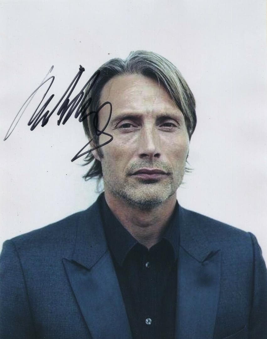 直筆サイン入り写真 マッツ・ミケルセン 俳優 デンマーク SA鑑定済