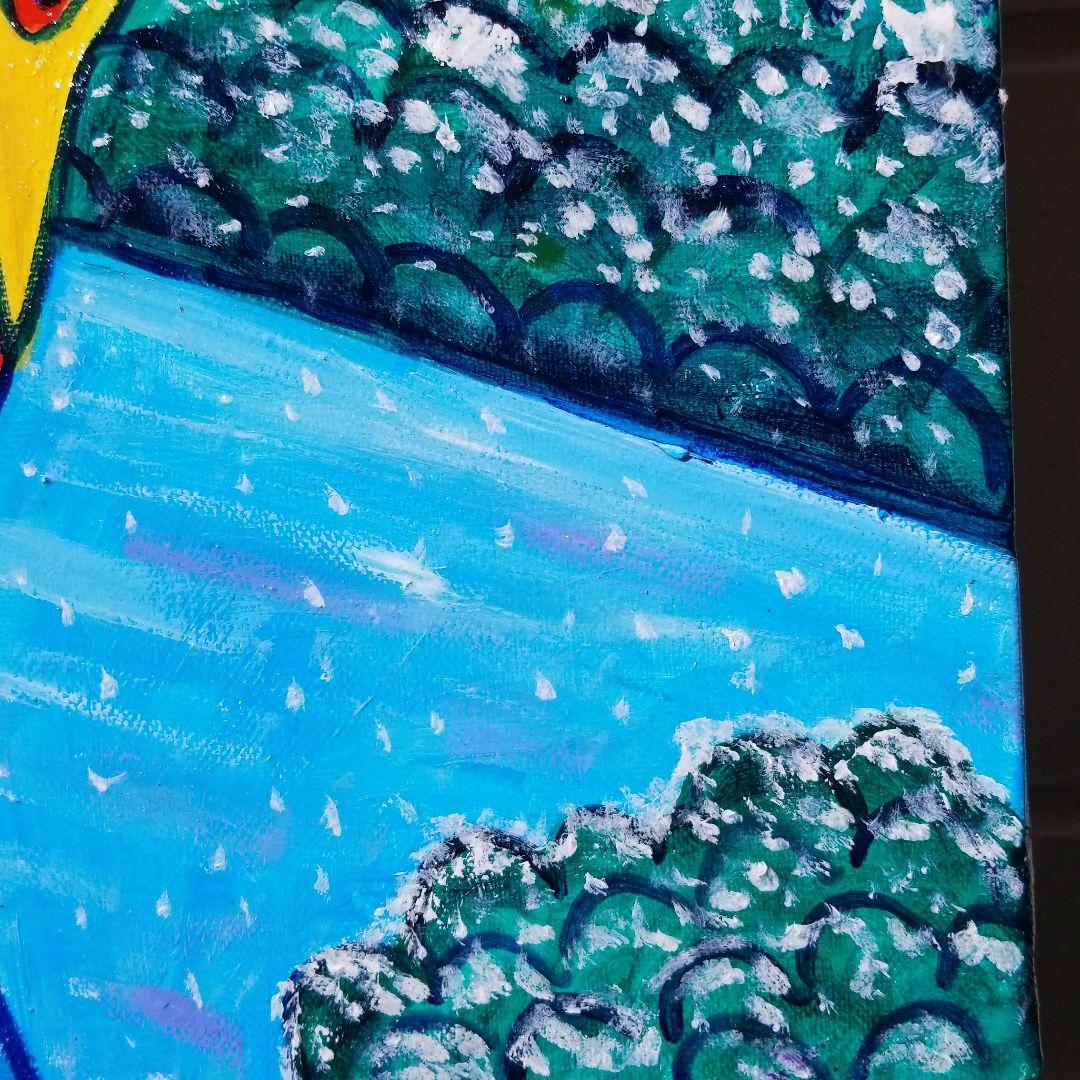 油絵　専用　冬のまあろちゃん
