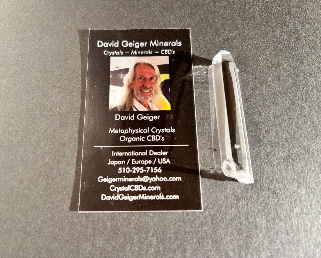 David  クリスタル ポイント型 サイン付き