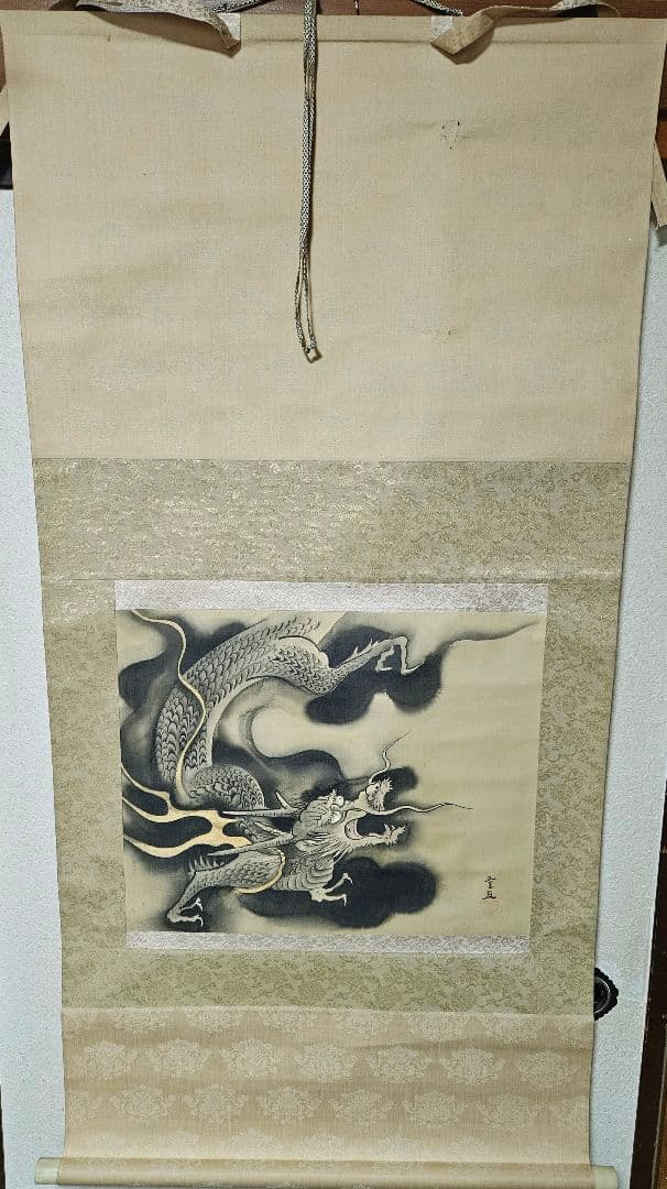 ドラゴン掛軸 美術品