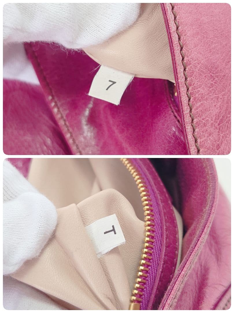 希少✨レア プラダ PRADA ピンク レザー ハンドバッグ チェーンストラップ