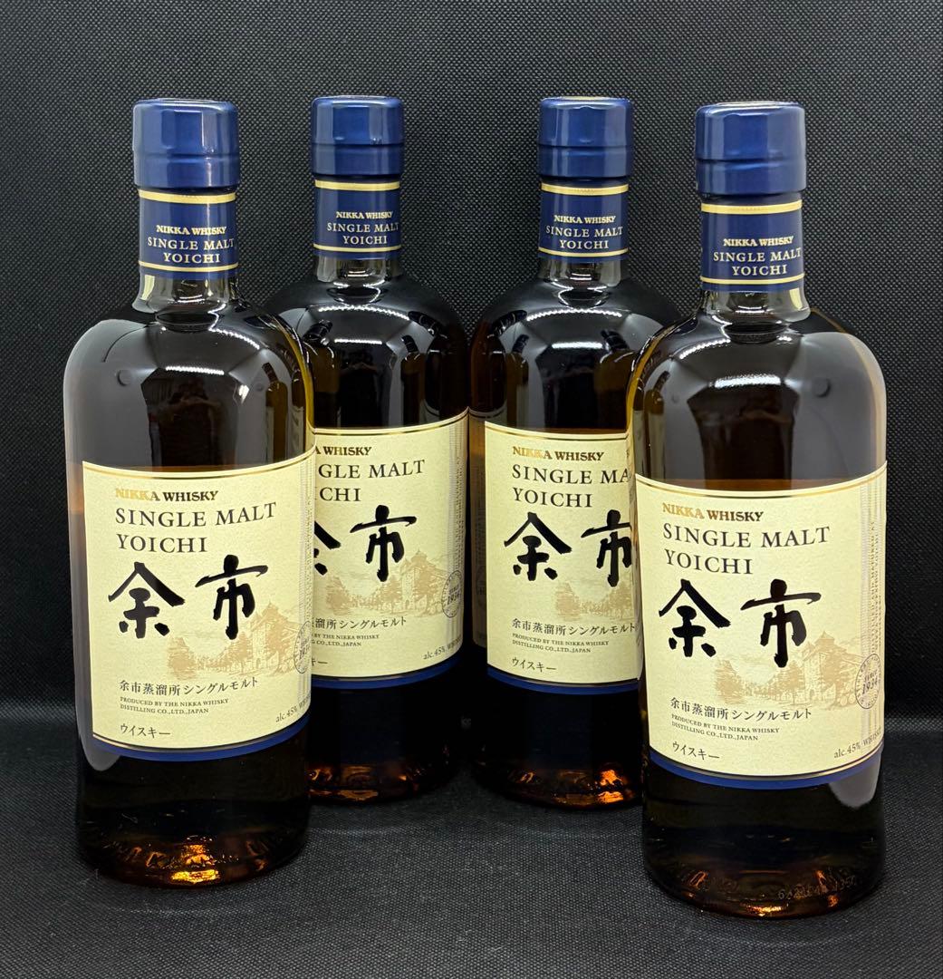 【4本セット】余市シングルモルトウイスキー 700ml