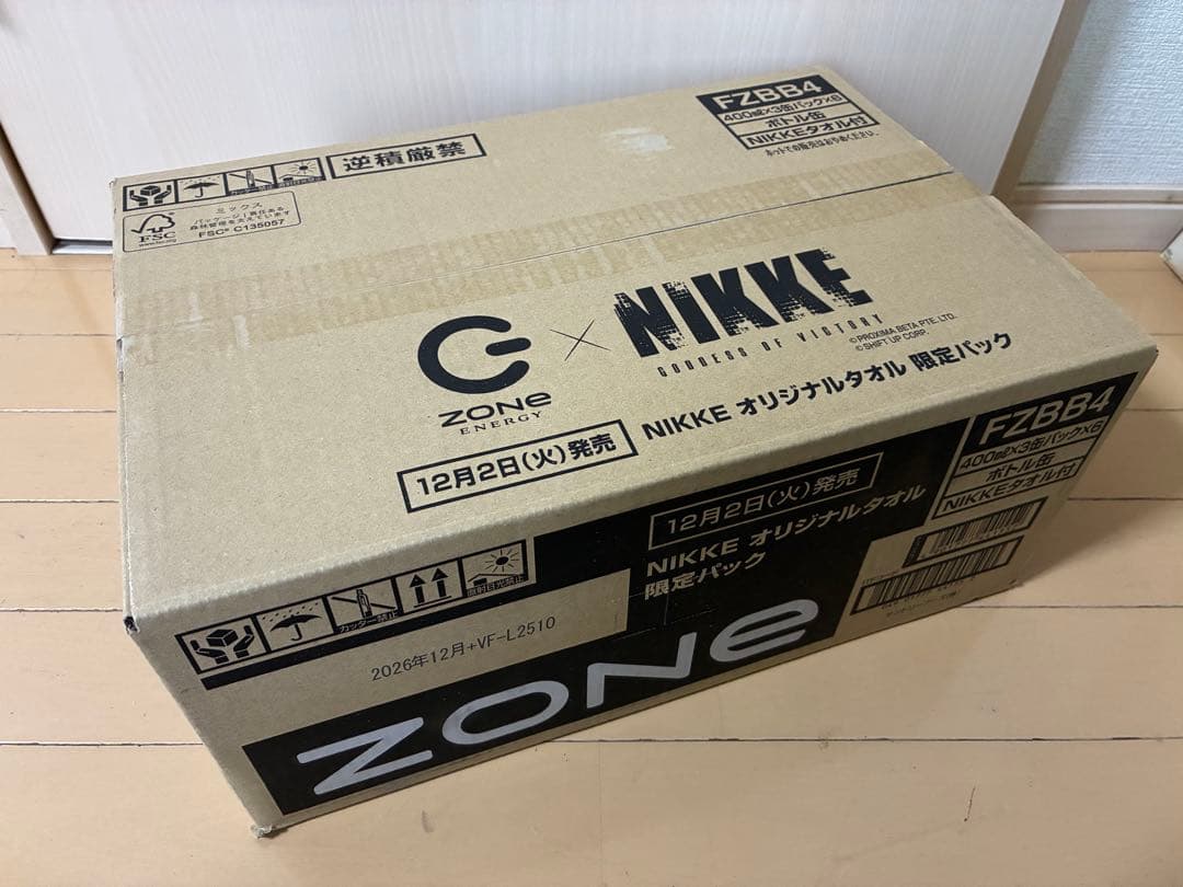 勝利の女神 NIKKE ZONE タオルセット 1BOX ポスター付
