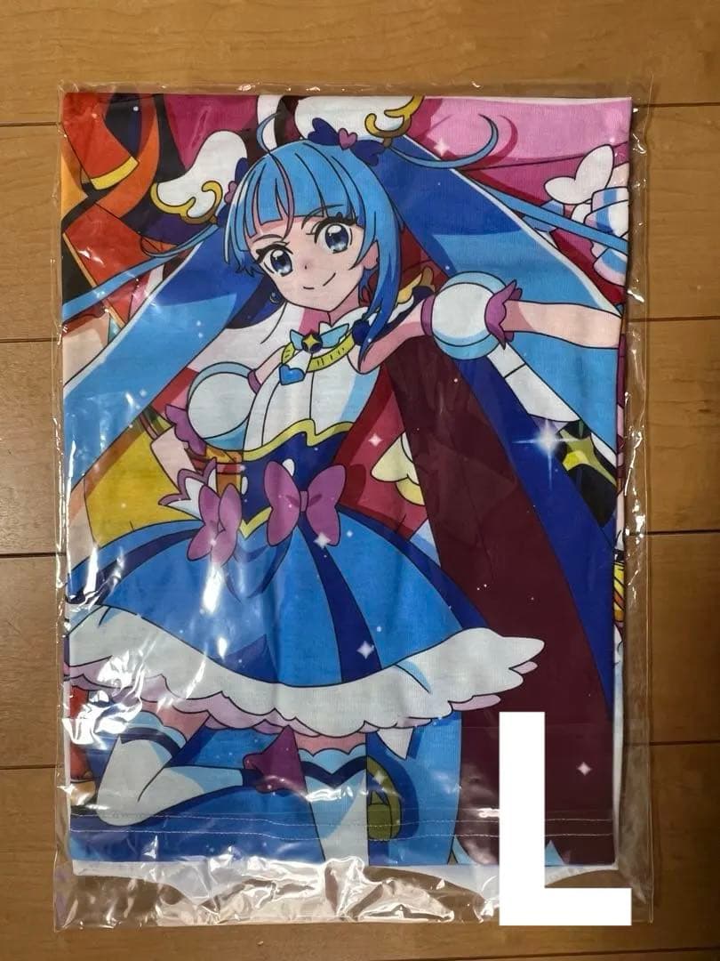 新品　L ひろがるスカイ！プリキュア 両面フルグラフィックTシャツ COSPA