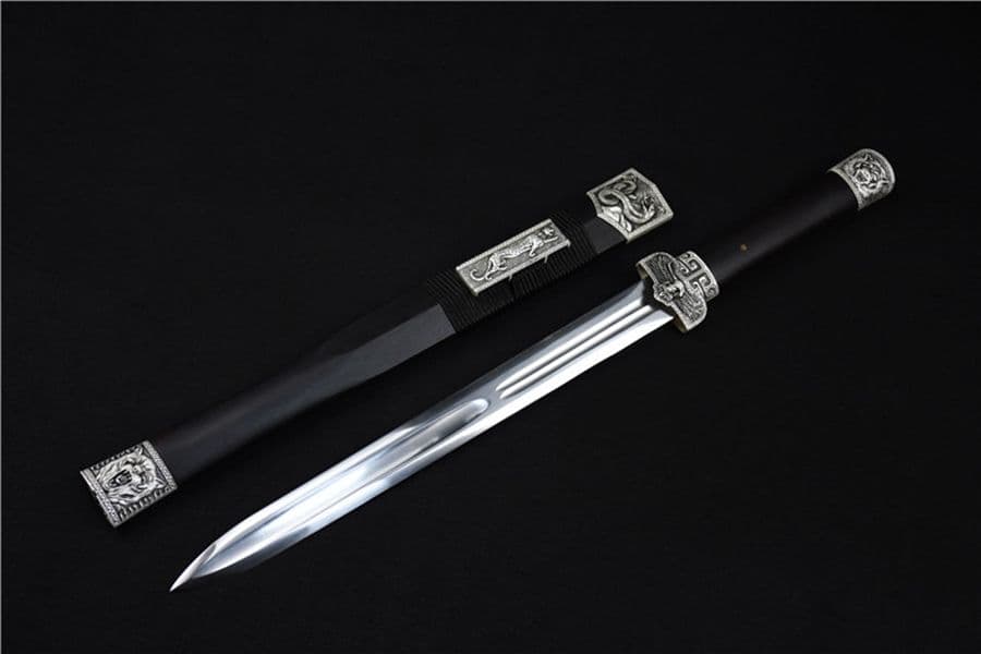 武具　刀装具　日本刀　模造刀 居合刀 銀蛇二代--短金漢剣