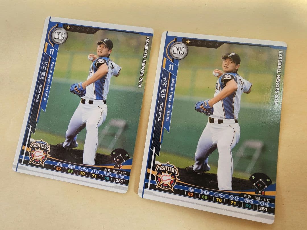 大谷 ベースボールヒーローズ　2014年　2枚セット