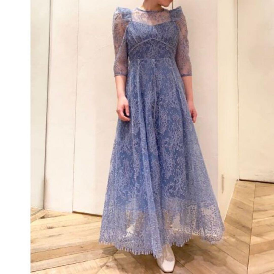 【美品】snidel パワーショルダー レース ドレス【お値下げ中】