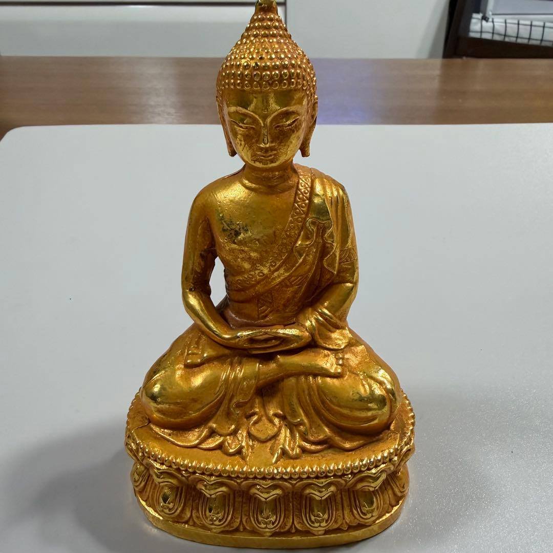 鎏金釈迦牟尼坐像　旧蔵