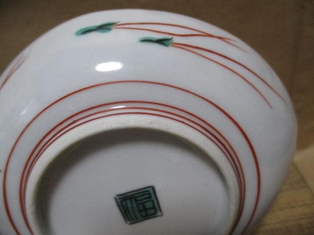 古九谷色絵端皿　古箱付き　R8-3