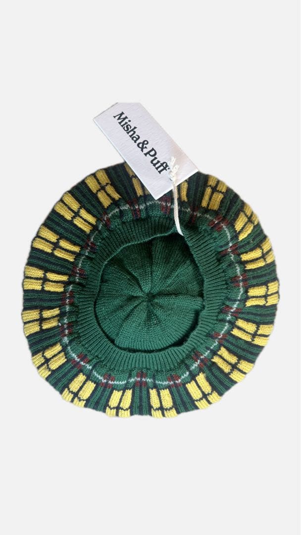 帽子 Misha & Puff Window Plaid Beret / Laurel