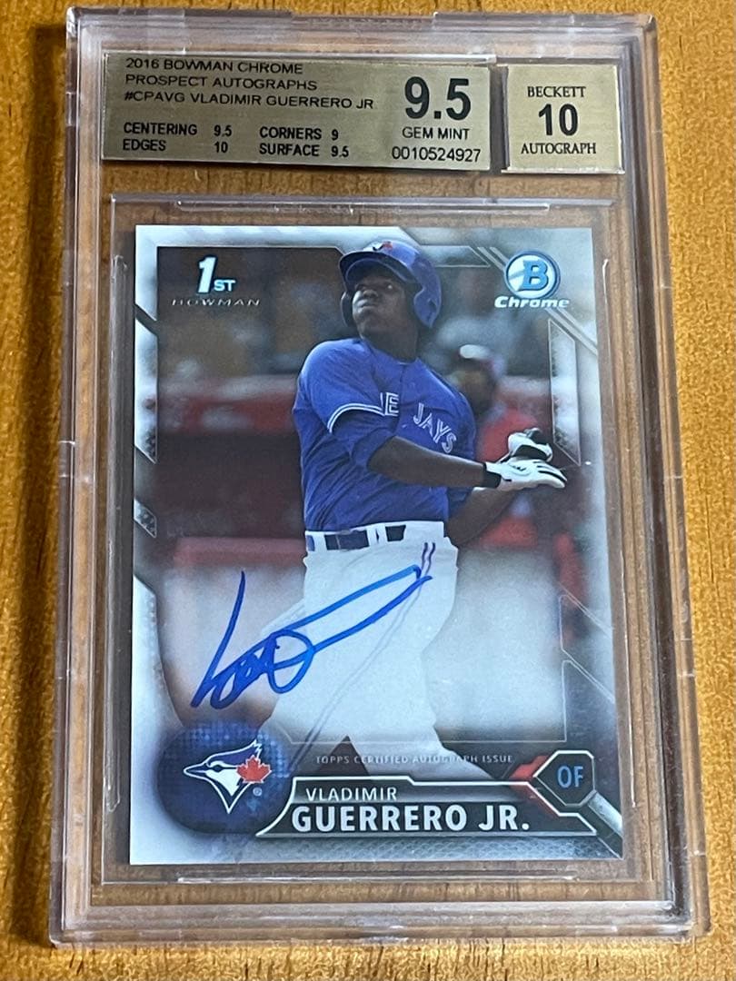 Vladimir Guerrero Jr ルーキー直筆サインカード　状態完璧！