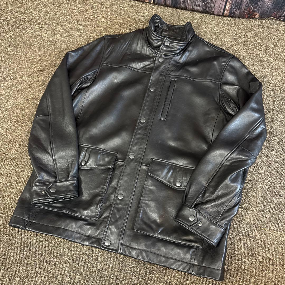 EDDIE BAUER エディーバウアー レザージャケット ブルゾン XL
