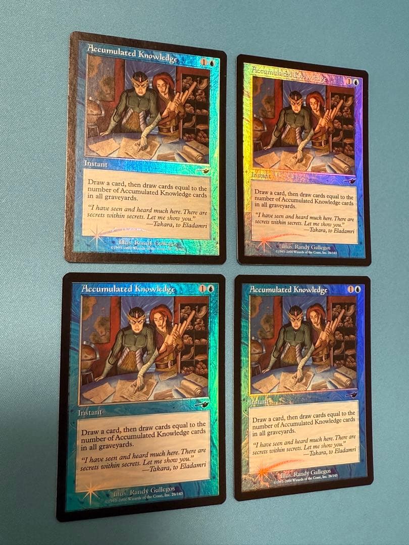 蓄積した知識　NEM 英語　 foil 4枚セット