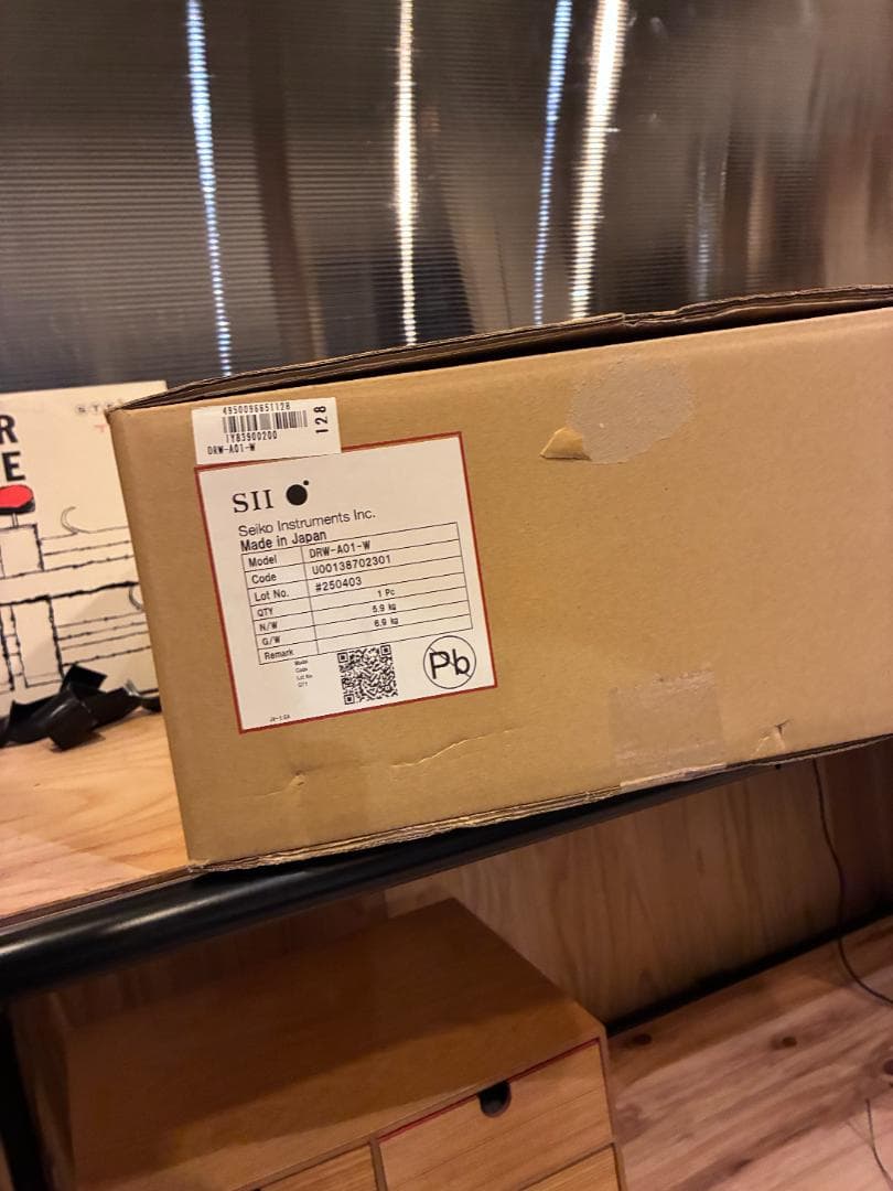 【新品】SII　セイコー　サーマルプリンター＆ドロアー　RP-F10エアレジ　白