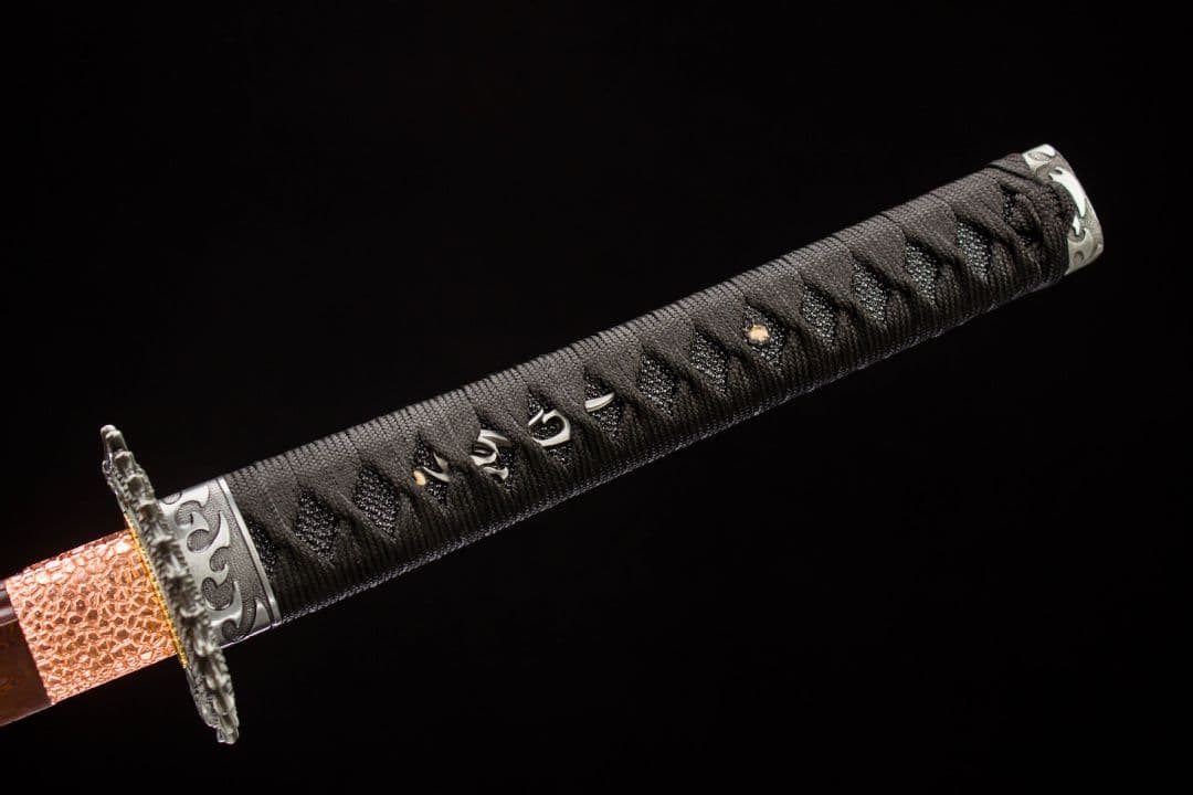 1047-武具 刀装具 日本刀　模造刀 居合刀 武士道 武蔵 鑑賞用 手鍛造打