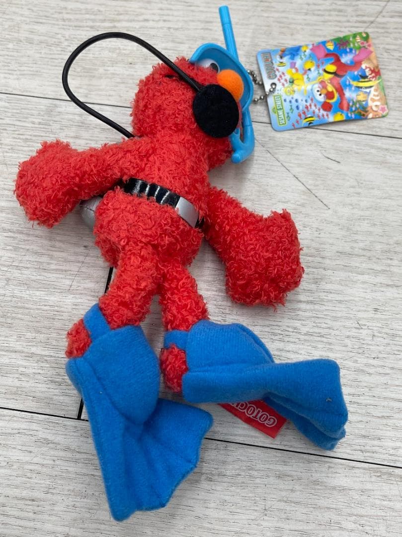 希少 当時物 セサミストリート 水族館 エルモ ぬいぐるみ マスコット 12個