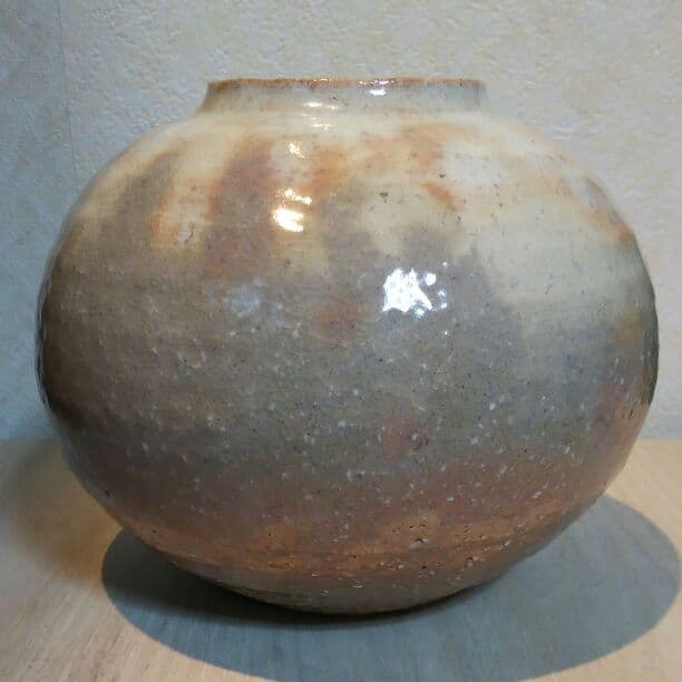 萩焼  壺  定夫