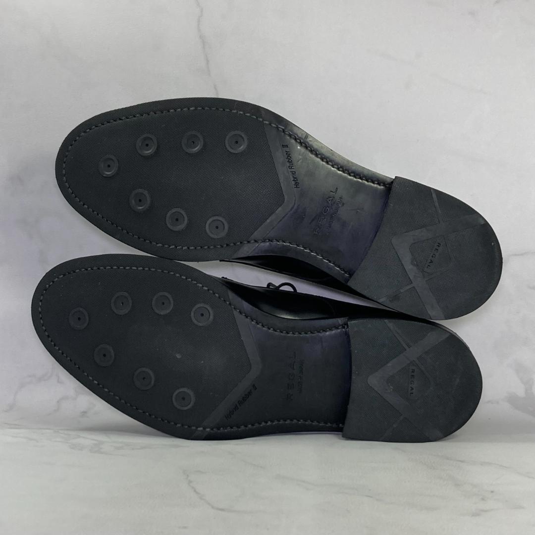 【美品】REGAL 04NR プレーントゥ 25.5㎝ ブラック 日本製