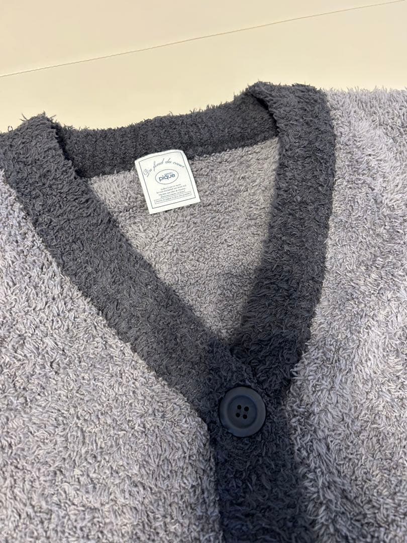 新品未使用ボタン付き　ジェラートピケ　グレー　上下　2024年福袋B