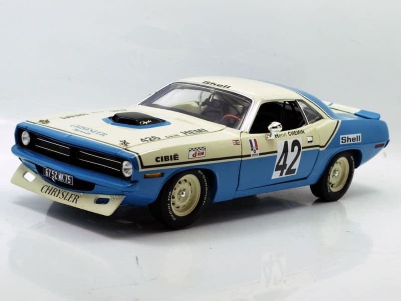 1970　プリマス・バラクーダ #42 クライスラーオブフランスヘンリ・シェミン