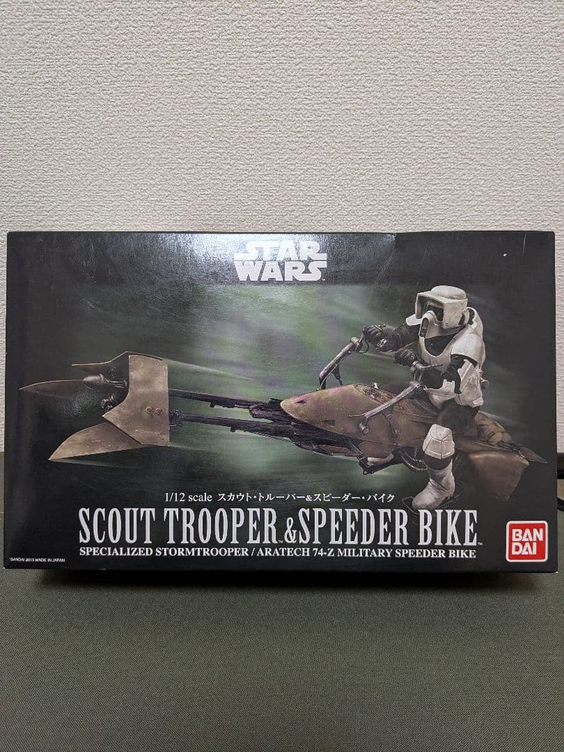 新品STAR WARS 1/12scale スカウトトルーパー&スピーダーバイク
