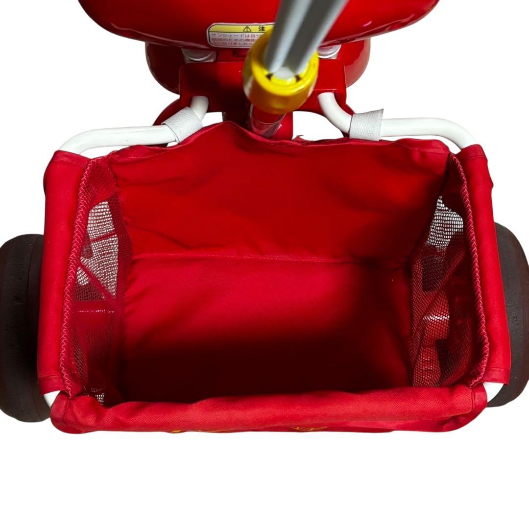 ブザー付き おでかけ三輪車 それいけ！アンパンマン デラックス 赤