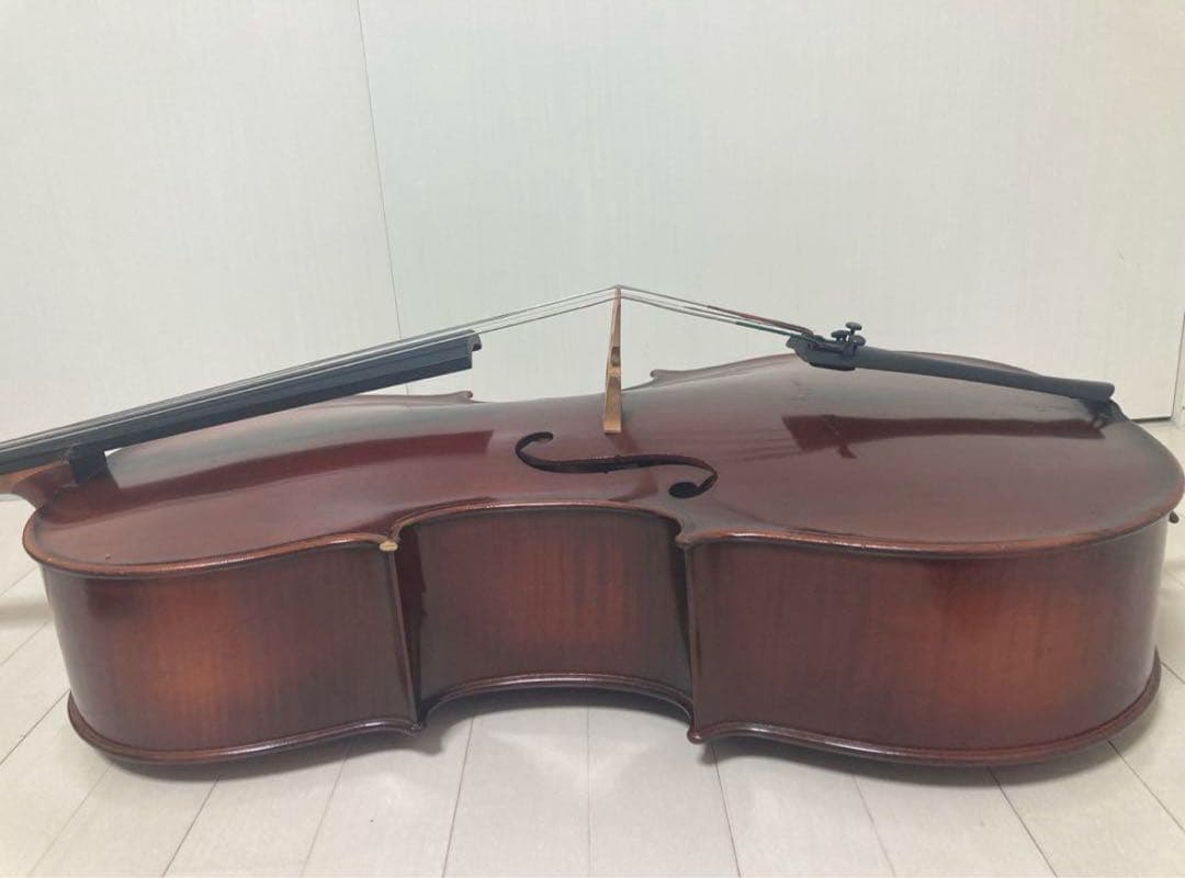 美品】ドイツ製チェロ　Gerhard Reinel 3/4 ソフトケース•弓付き