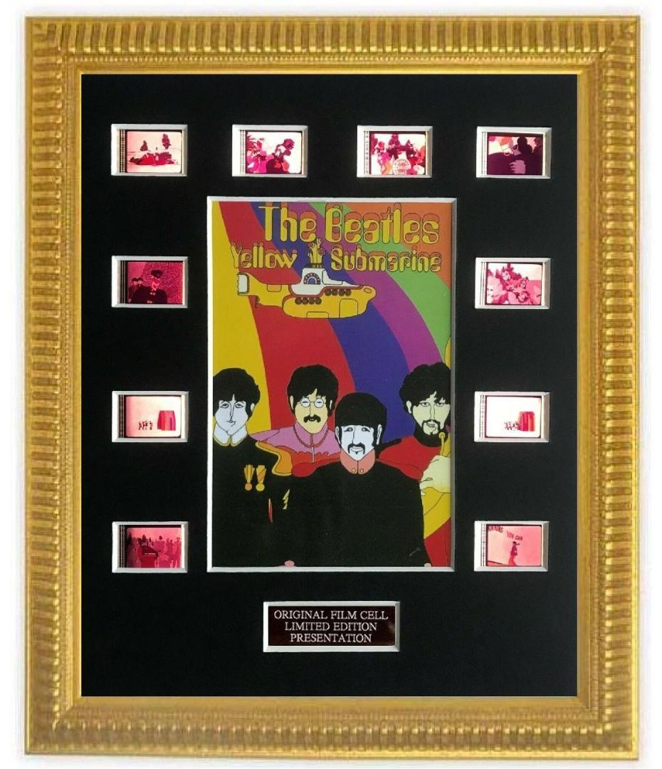 ビートルズ：イエローサブマリン 35mm映画フィルム 額装 ★BEATLES