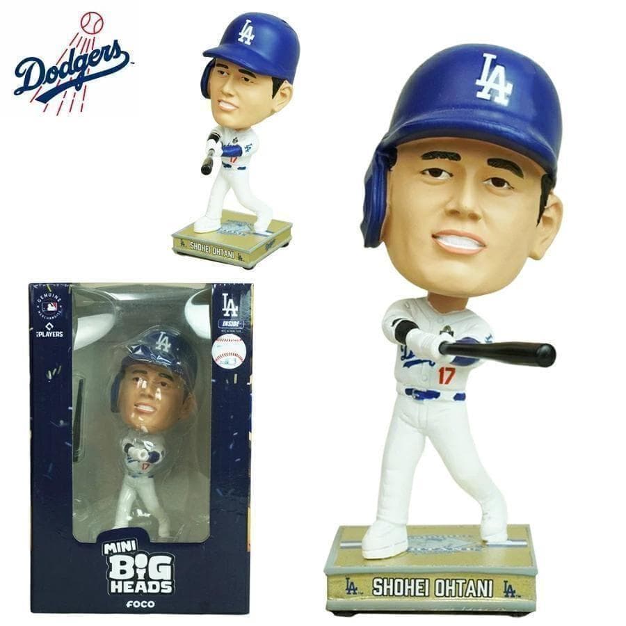 ヒ*ロ様 新品MLB公式限定ナンバー入りロサンゼルスドジャース大谷翔平ボブルヘッ