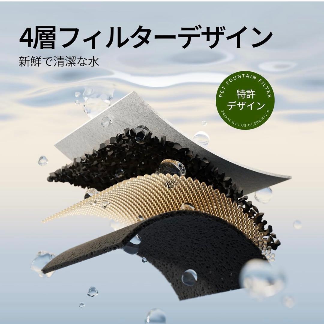 PETLIBRO 給水器 3L RFID スマートアプリモニタリング 自動