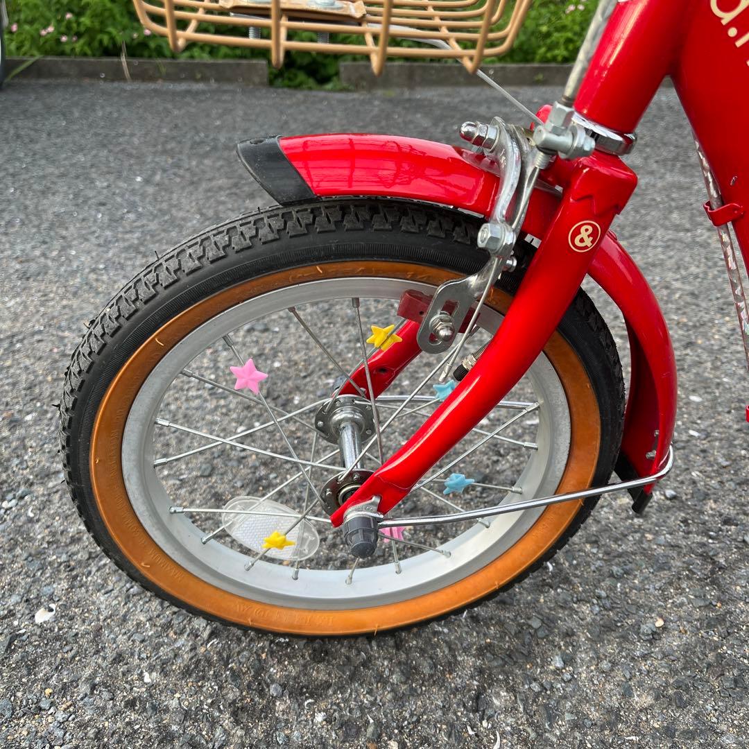 自転車子供用(幼児用) 赤 14インチ 【発送】