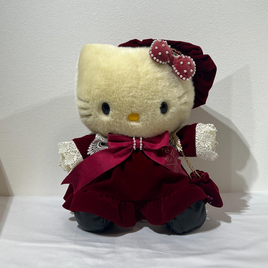 300体 限定 サンリオ ハローキティ ぬいぐるみ ベルベット ドレス
