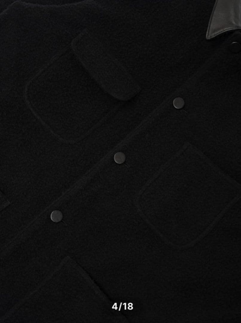 ジャケット・アウター OVY Casentino Over Half Coat Black
